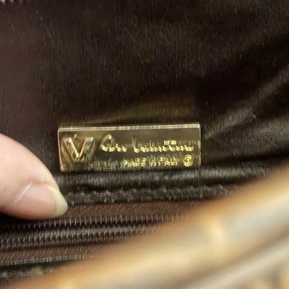 Authentic Valentino pvc leather brown grey shoulder bag - Picture 12 of 12